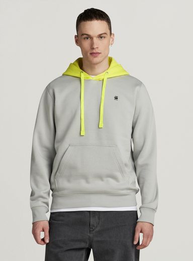 Color Blocking Hooded Sweater